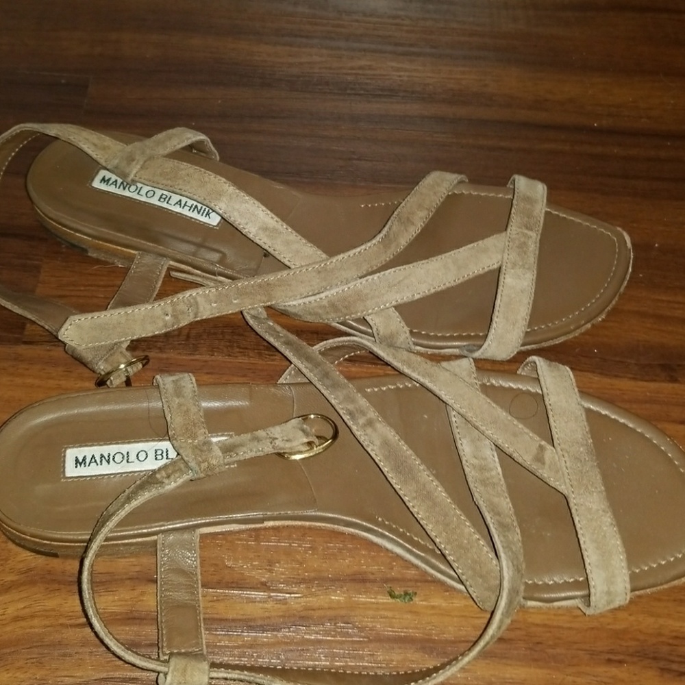 Suede sandals